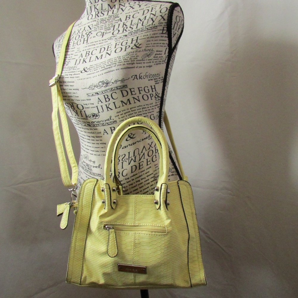 Nicole Miller Chelsea Satchel in "Sunshine Lemon Yellow" - Picture 11 of 11